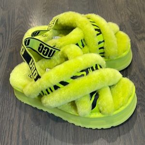 UGG PLATFORM SANDAL SLIPPER Zebra